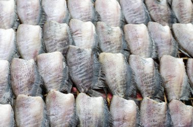 Kurutulmuş balık, çiğ yemek.