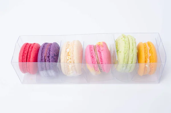 Colorful Macarons Dessert Flavour France — Stock Photo, Image