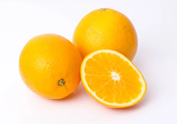 Orange Fruit White Background — Stock Photo, Image