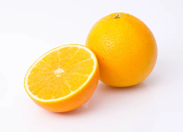 Orange Fruit White Background — Stock Photo, Image