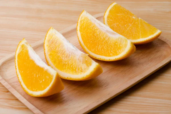 Orange Fruit Wooden Board — Stock Photo, Image