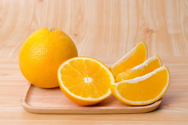 Narancs Gyümölcs Táblán — Stock Fotó