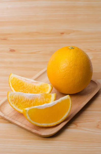 Oranje Fruit Witte Achtergrond — Stockfoto