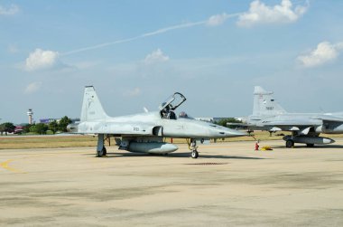BANGKOK - 9 HAZİRAN: AU-23A Huzur Getiren 9 Ocak 2016 'da Tayland Hava Kuvvetleri' nde Çocuk Gününde sergilendi.