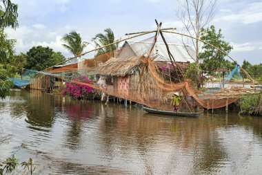 Ca Mau, Vietnam 'da kırsal bir manzara