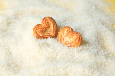 Birkaç küçük kalp bisküvisi yaratıcı konsept, Sevgililer Günü