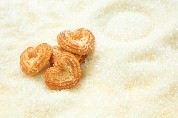 Birkaç küçük kalp bisküvisi yaratıcı konsept, Sevgililer Günü