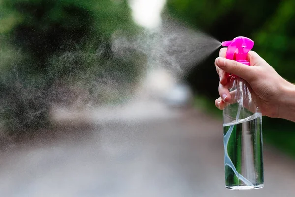Распылитель Насоса Брызги Брызги Бутылки Распыления Воды Воздух Вода — стоковое фото