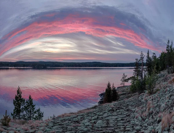 Ein Schöner Morgen Ladogasee August Karelien — Stockfoto