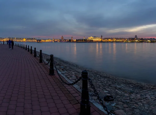 Vacker Solnedgång Petersburg Ryssland — Stockfoto