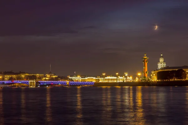 Noite São Petersburgo Rússia — Fotografia de Stock