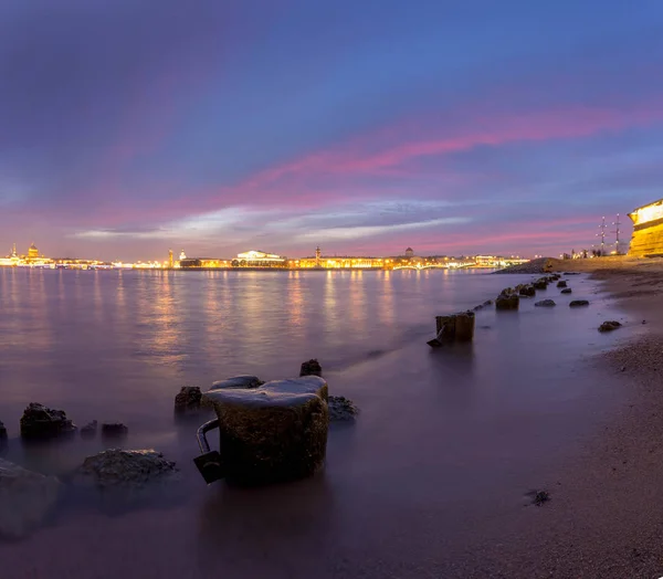 Prachtige Zonsondergang Sint Petersburg Rusland — Stockfoto