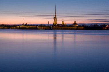 St. Petersburg, Rusya'daki Peter ve Paul kalesinin görünümü