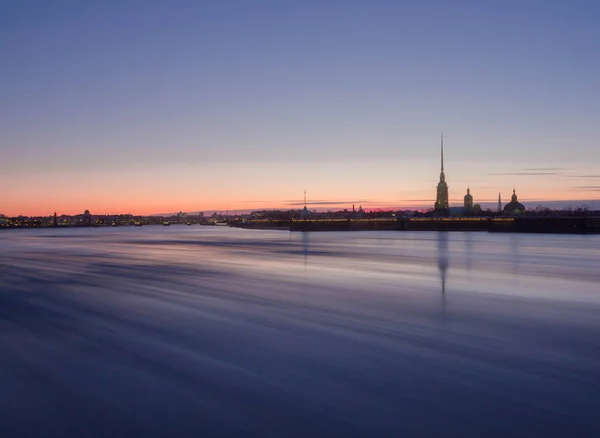 Вид Петропавлівський Замок Санкт Петербурзі Росія — стокове фото