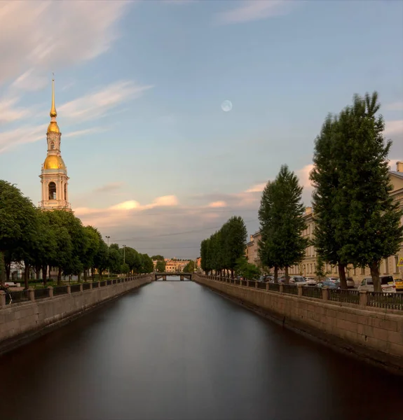 Dzwonnica Katedry Mikołaja Sankt Petersburgu Rosja — Zdjęcie stockowe