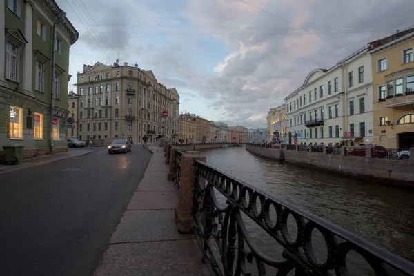 Terraplén Del Río Moika San Petersburgo Rusia —  Fotos de Stock