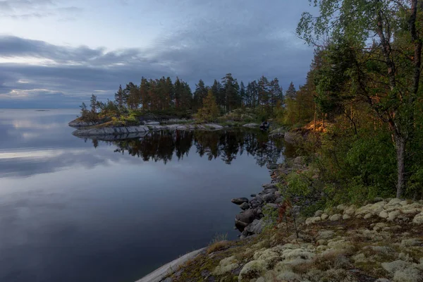 Autumn Lake Ladoga Islands Lake Ladoga Karelia Russia — Stock Photo, Image