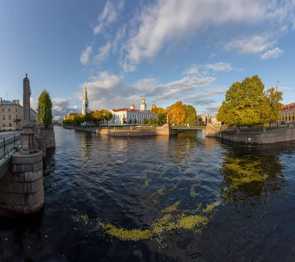 Sint Nicolaaskerk Sint Petersburg Zonnige Herfstdag Rusland — Stockfoto