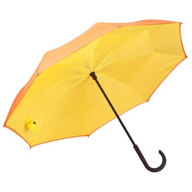 yellow umbrella isolated on white background clipart