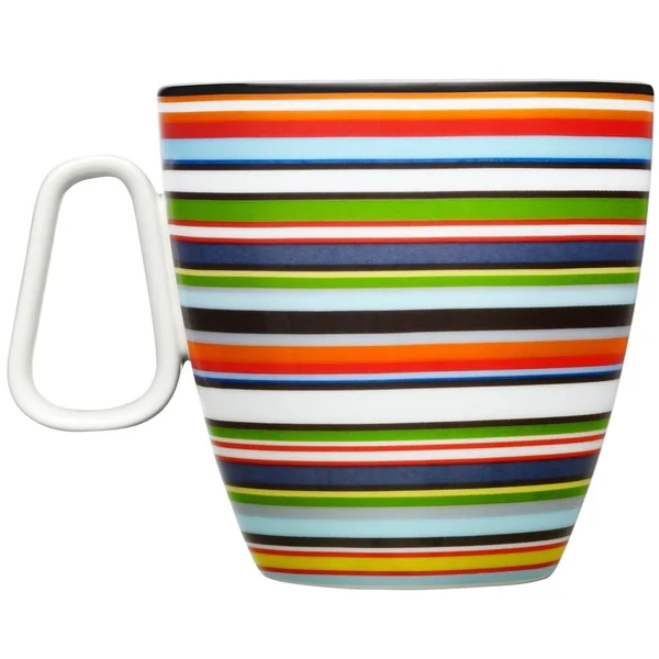 Colorful Porcelain Mug Isolated White Background — Stock Photo, Image