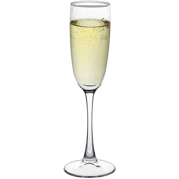 Champagne Glass Isolated White Background — Stock Photo, Image