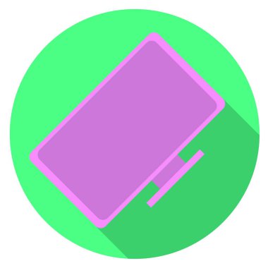 Vektör grafikleri, elektronik ekipman ikonu, televizyon. Düz tasarım.