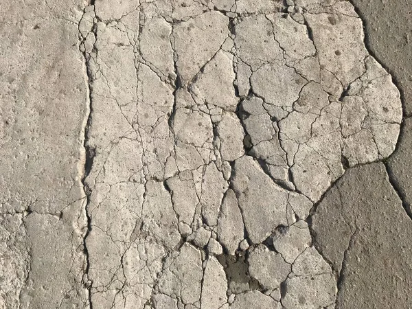 Hintergrund Textur Straße Von Gebrochenem Asphalt Und Beton Verschiedene Stücke — Stockfoto