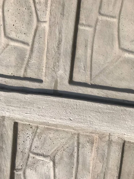Gri Beton Bir Çitin Desen Arkaplanı Çizgilerden Farklı Desenler — Stok fotoğraf