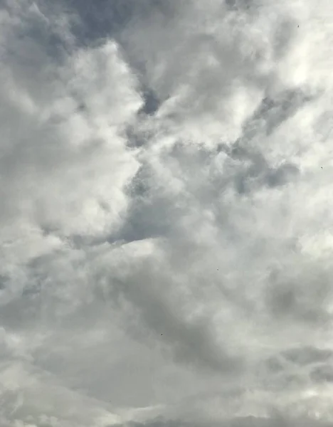 Фоновая Облачность Небе Освещённом Солнцем — стоковое фото