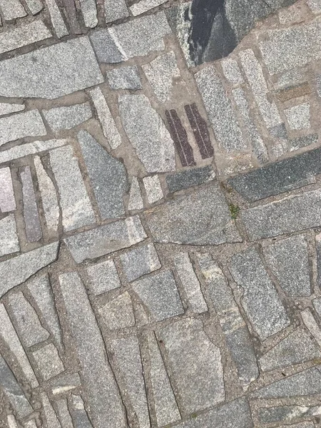 Gri arkaplan dokusu granit parçalarından oluşan taş zemin — Stok fotoğraf