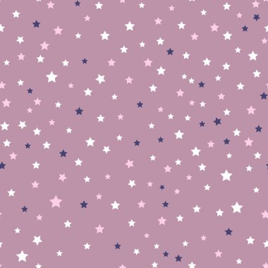 Pembe yıldız seamless modeli.