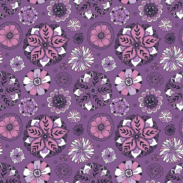 Motif floral sans couture. — Image vectorielle