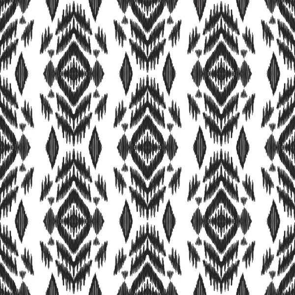 Seamless pattern. Ikat wallpaper. — Stock Vector