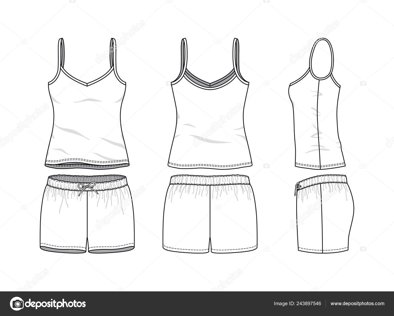 Blank clothing templates. Stock Vector Image by ©aunaauna2012 243897546