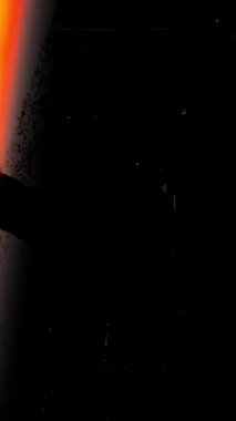 Video Düzenleme ve Hareket Tasarımı için Vetical Efekt Işık Sızıntısı Görüntüsü. Yüksek kalite 4k görüntü