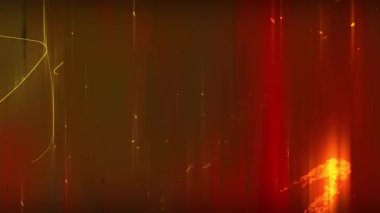 Grunge Film Geçiş Efekti Toz, Tırmık ve Altın Parıltı ile Yanar.