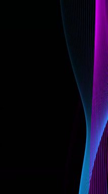 Parlayan Neon Çizgileri Yüksek Teknolojik Soyut Arkaplan Oluşturuyor.