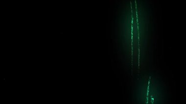 Dinamik Parlayan Yeşil Boya Kara Arkaplan fırçaları. Yüksek kalite 4k görüntü