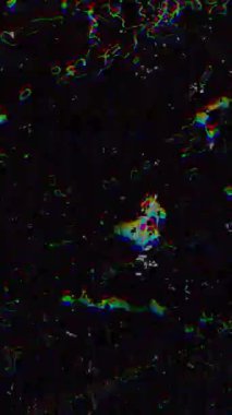 VHS Static ve Grain ile Retro Glitch Dikey Kaplama. Yüksek kalite 4k görüntü