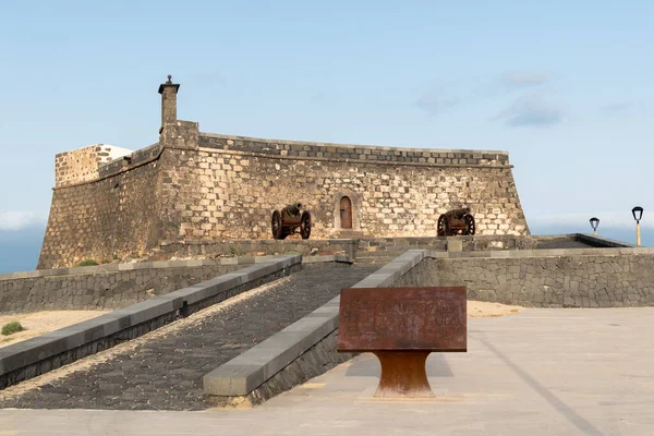 Vista Del Castello San Gabriel Sull Isola Lanzarote Canarino Spagna — Foto Stock