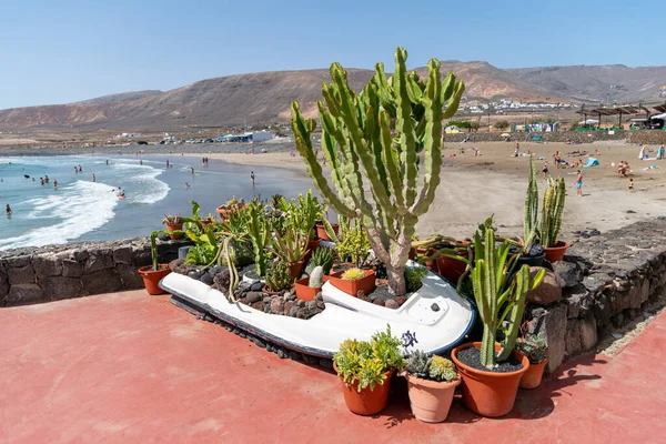 Lanzarote 'deki Arrieta' nın güzel manzarası, kanarya adaları, İspanya