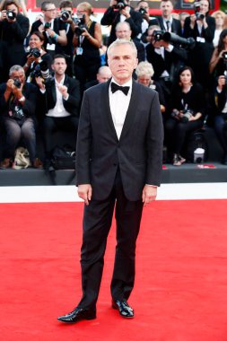Christoph Waltz, 29 Ağustos 2018 'de Venedik, İtalya' da düzenlenen 75. Venedik Film Festivali sırasında 