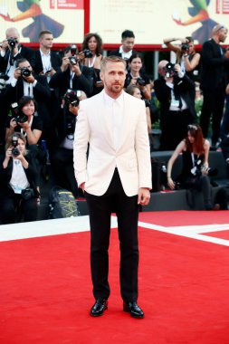 Ryan Gosling, 29 Ağustos 2018 'de Venedik, İtalya' da düzenlenen 75. Venedik Film Festivali sırasında 