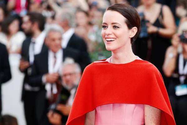 Venice Italien Augusti Claire Foy Deltar Premiären Filmen First Man — Stockfoto