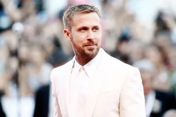Venice Włochy Sierpnia Ryan Gosling Uczestniczy Premierze Filmu Pierwszy Człowiek — Zdjęcie stockowe