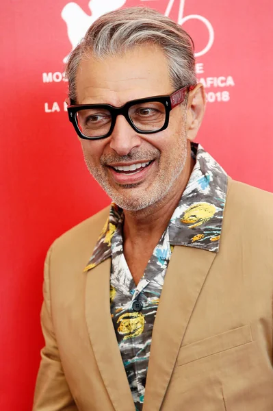 Jeff Goldblum Ağustos 2018 Venedik Film Festivali Sırasında Talya Nın — Stok fotoğraf