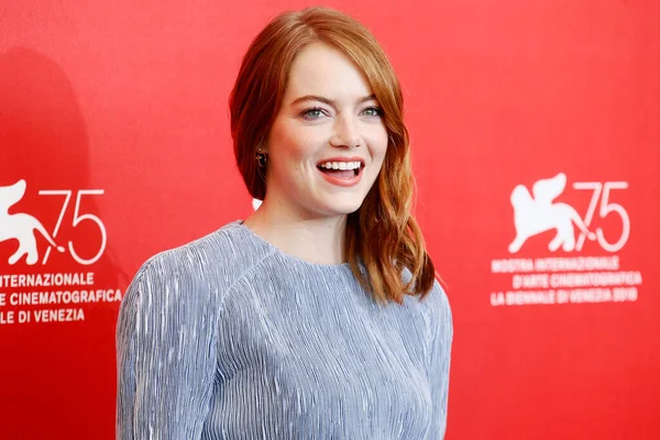 Venice Italy August Emma Stone Attends Favourite Photo Call 75Th — Stock Photo, Image