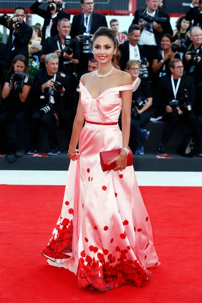 8月30日 2018年8月30日 在意大利威尼斯举行的第七十五届威尼斯电影节上 帕特丽夏 康特雷拉斯踏上了电影 罗马人 的红地毯 — 图库照片