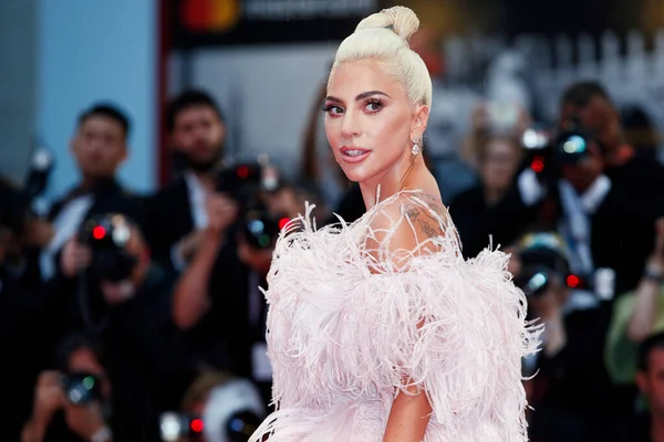 Venice Italië August Lady Gaga Woont Première Van Film Star — Stockfoto