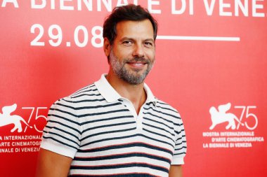 Laurent Lafitte, 7 Eylül 2018 'de Venedik Film Festivali' nde çekilen 